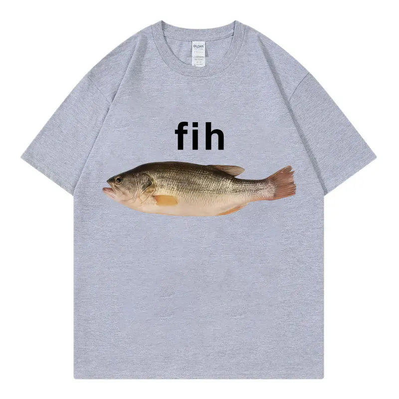 Funny Fish Meme T-Shirt - Unisex Casual Summer Streetwear Tee