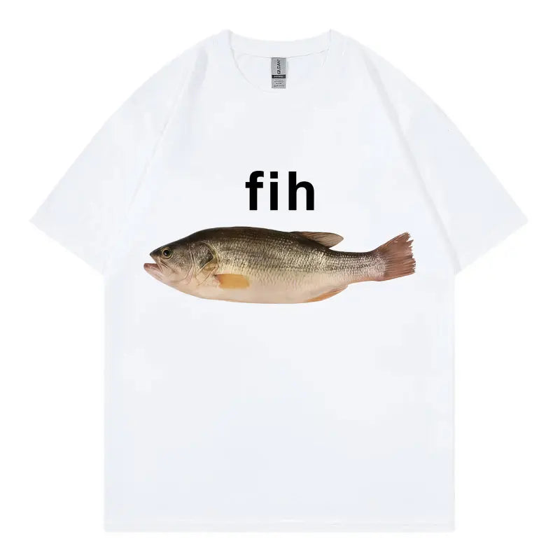 Funny Fish Meme T-Shirt - Unisex Casual Summer Streetwear Tee