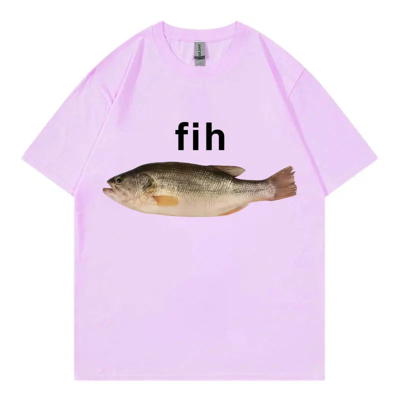 Funny Fish Meme T-Shirt - Unisex Casual Summer Streetwear Tee