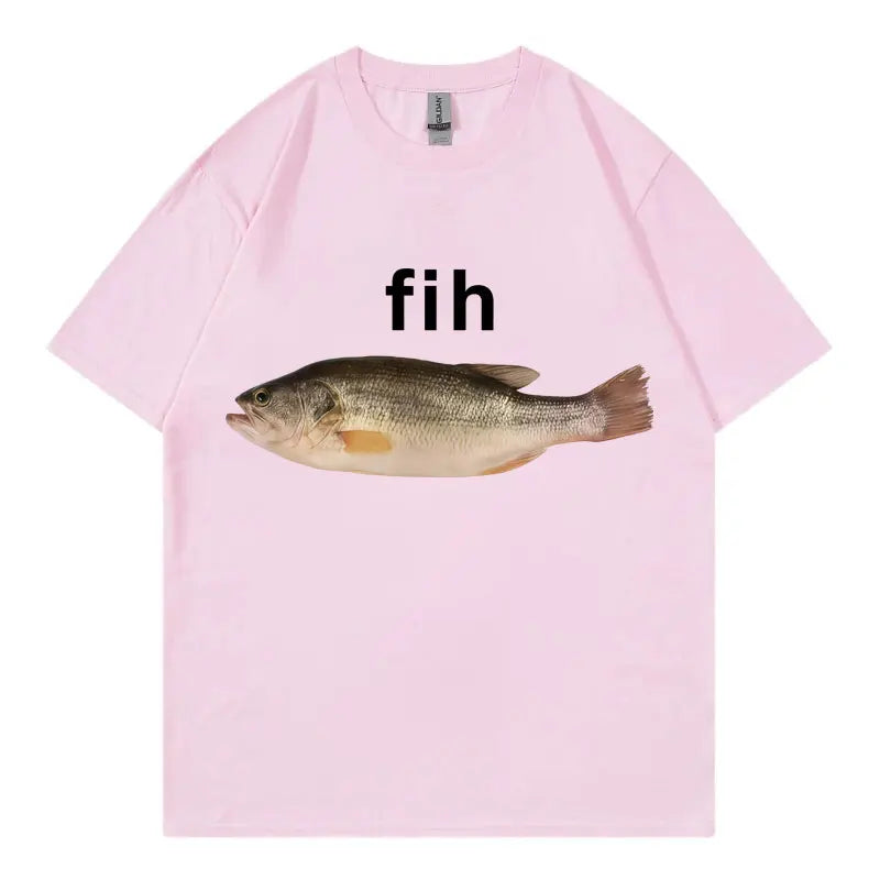 Funny Fish Meme T-Shirt - Unisex Casual Summer Streetwear Tee