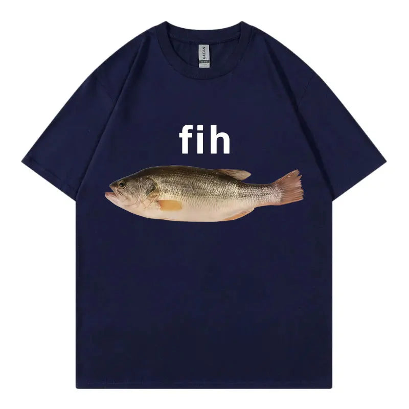 Funny Fish Meme T-Shirt - Unisex Casual Summer Streetwear Tee