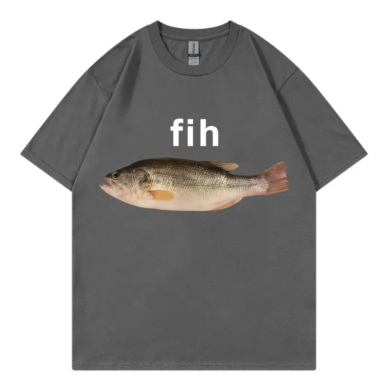 Funny Fish Meme T-Shirt - Unisex Casual Summer Streetwear Tee