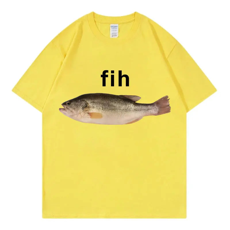 Funny Fish Meme T-Shirt - Unisex Casual Summer Streetwear Tee