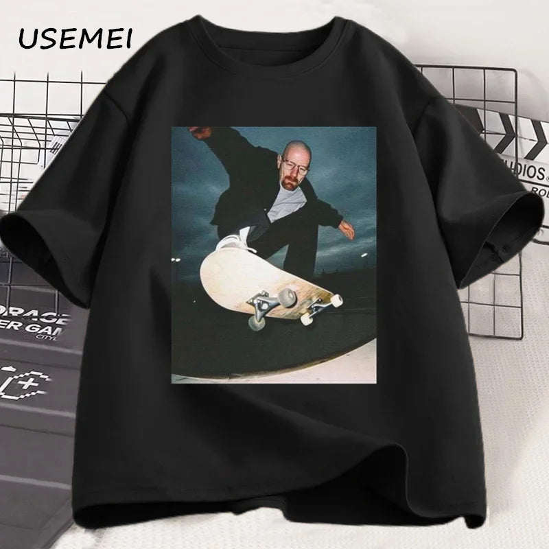 "Breaking Bad Heisenberg T-Shirt - Unisex 90s Skate Graphic Tee
