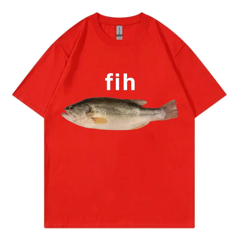 Funny Fish Meme T-Shirt - Unisex Casual Summer Streetwear Tee