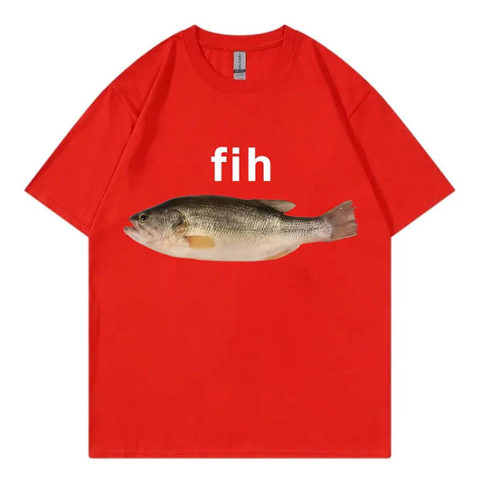 Funny Fish Meme T-Shirt - Unisex Casual Summer Streetwear Tee