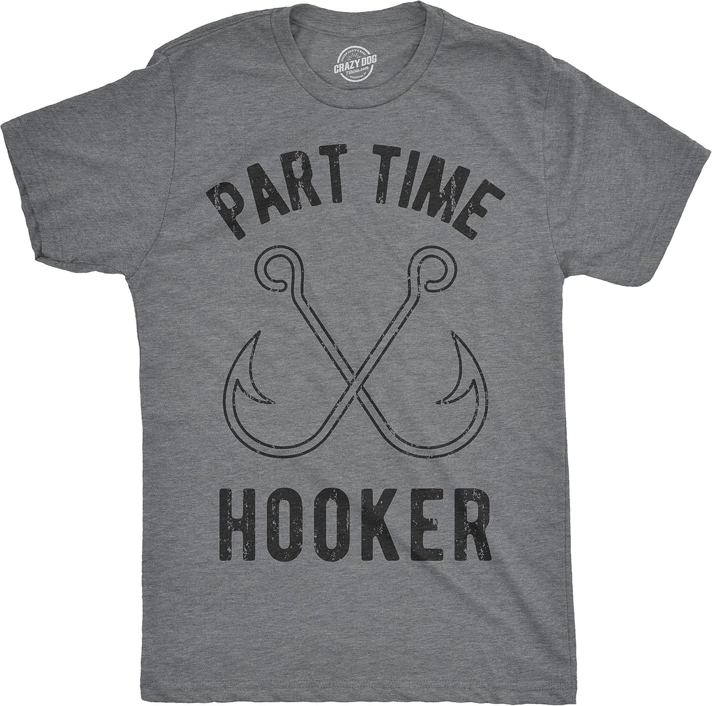 Funny Fishing Joke T-Shirt - Men's Novelty Fisherman Tee, Black