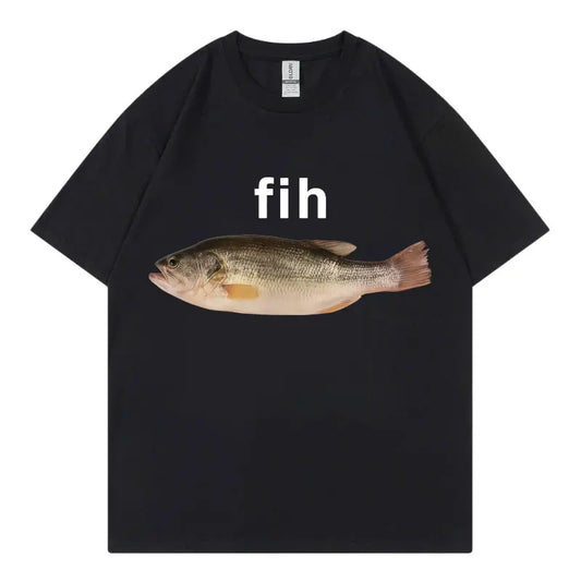 Funny Fish Meme T-Shirt - Unisex Casual Summer Streetwear Tee