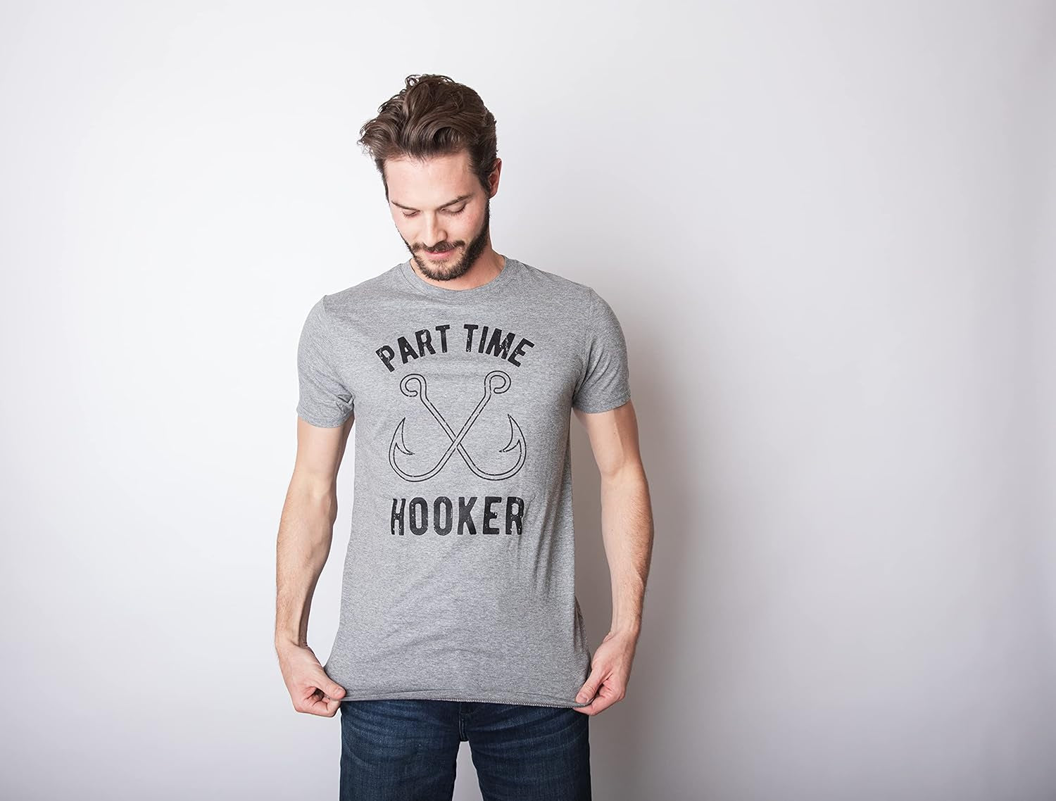Funny Fishing Joke T-Shirt - Men's Novelty Fisherman Tee, Black