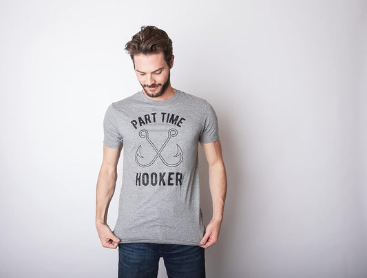 Funny Fishing Joke T-Shirt - Men's Novelty Fisherman Tee, Black
