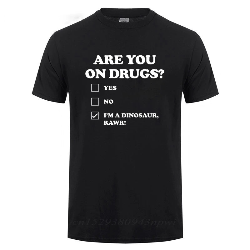 Funny Dinosaur Rave T-Shirt - Unisex EDM Weed Gift Tee