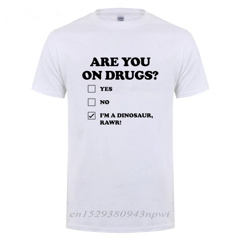 Funny Dinosaur Rave T-Shirt - Unisex EDM Weed Gift Tee