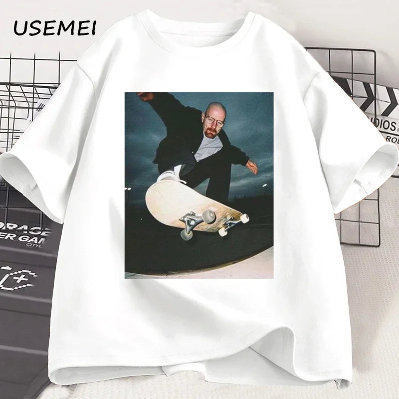 "Breaking Bad Heisenberg T-Shirt - Unisex 90s Skate Graphic Tee