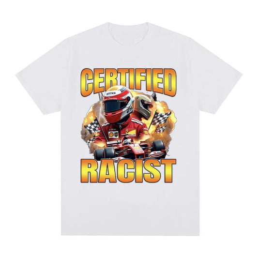 "Funny Certified Racist Racing Meme T-Shirt - Men's Vintage Tee
